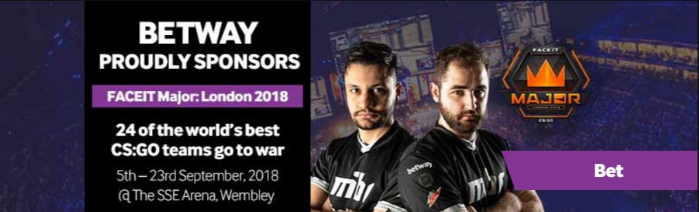 Betway’s FACEIT sponsorship.