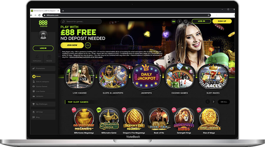 888Casino Home Page